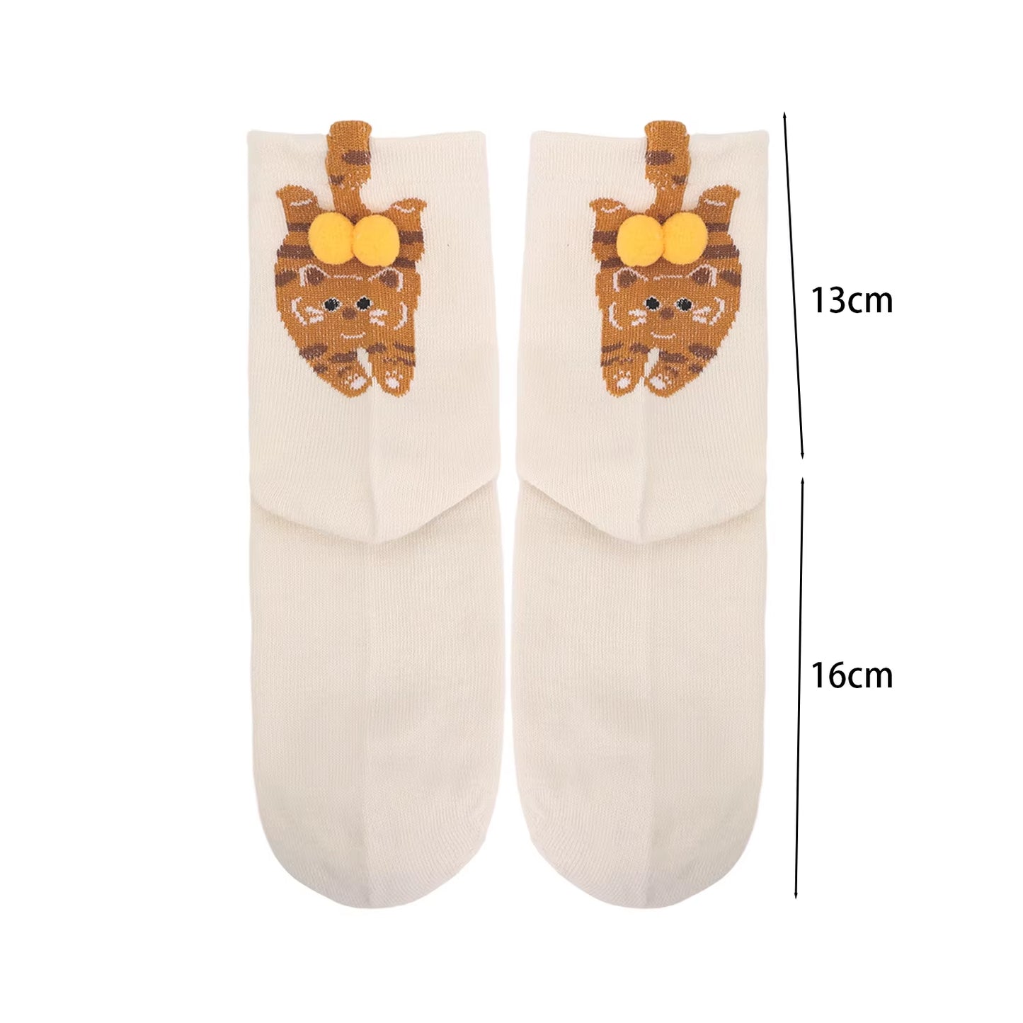 16 Style Funny 3D Cat Dog Animal Print Mid-Tube Socks Cotton Harajuku Floor Sock Casual Soft Cats Egg Hosiery for Couple Gifts