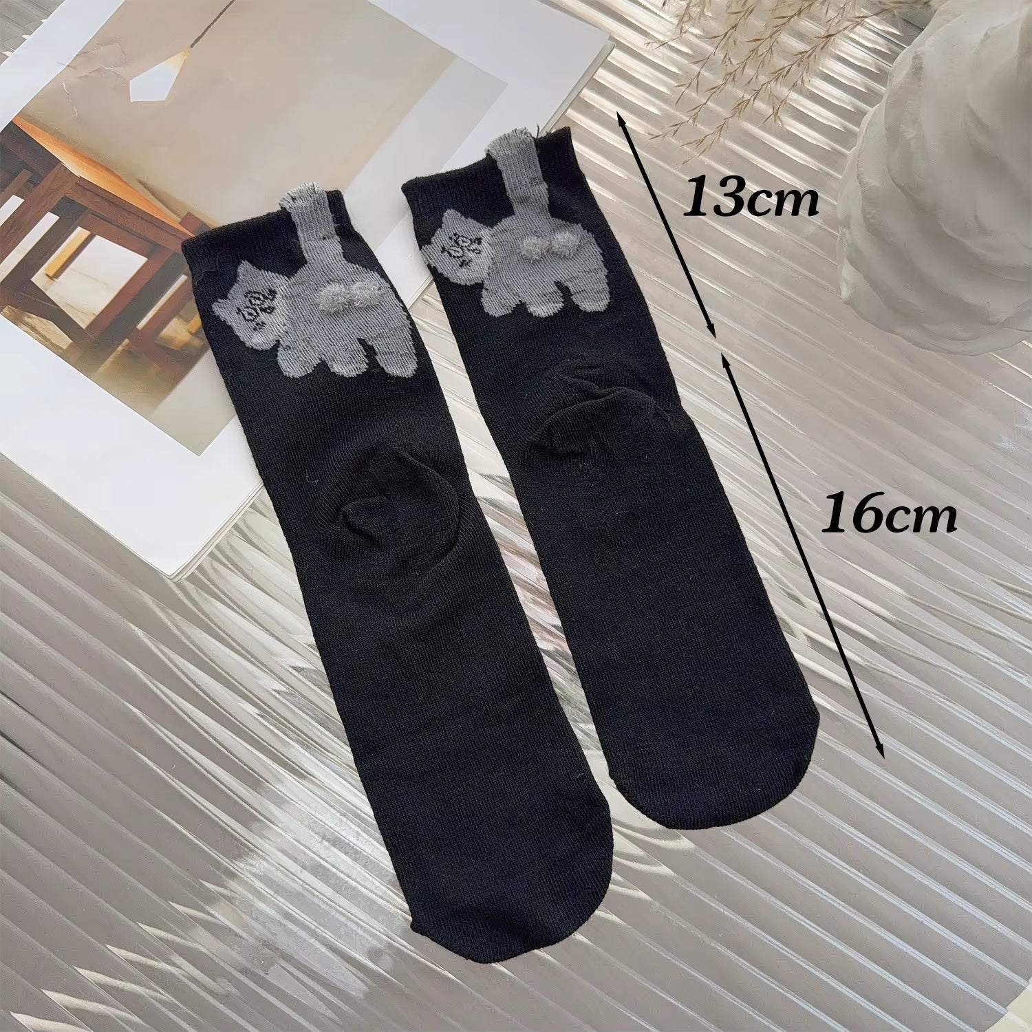 16 Style Funny 3D Cat Dog Animal Print Mid-Tube Socks Cotton Harajuku Floor Sock Casual Soft Cats Egg Hosiery for Couple Gifts